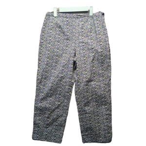 🍑TERRITORIES Women Floral Pants Casual Office Multicolor US Size 8 W30 L24